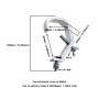 4pcs Pince Crochets Scène Lumière Pince Crochets Métal Treillis C-Clamp Montage Scène Lumière Accessoires Remplacement pour Proj
