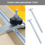10pcs M8x100mm Filetage T Fente Outil de Fixation Goujon Drop-in T-Écrou Coulissant Vis Boulon en Acier au Carbone Zingué pour 3