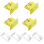 OTOTEC 4 Jeux de Connecteurs de Fils de Thermocouple de Type K avec Panneau Mini Prise Jaune avec Installation Sur Panneau 21x24
