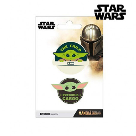 Broche The Child The Mandalorian 2600001224 (2 pcs) Vert (9.5 x 14.5 x cm) 14,99 €