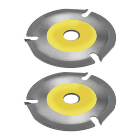 EMSea 2pcs TCT Disque de Lame de Scie Circulaire à Bois 125mm 22.23mm Alésage Arbre 3T Lame de Scie pour Meuleuse d'angle Sculpt