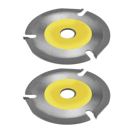 EMSea 2pcs TCT Disque de Lame de Scie Circulaire à Bois 125mm 22.23mm Alésage Arbre 3T Lame de Scie pour Meuleuse d'angle Sculpt