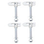 EMSea 4pcs Loquets de Fixation AntiLuce Loquet de Fixation M12 x 75 mm Robuste Verrou à Pêne Dormant pour Hayons de Remorque Cam