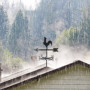NIZEAMI Marqueur Une Forme de - Silhouette de la Girouette Une Forme de Coq rétro - Indicateur de Direction de la pour La Ferme 