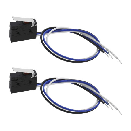 VGOL Lot de 2 micro-interrupteurs SPDT IP67 étanches 125 V 5 A Équipement audio-visuel Machines industrielles Interrupteur à act