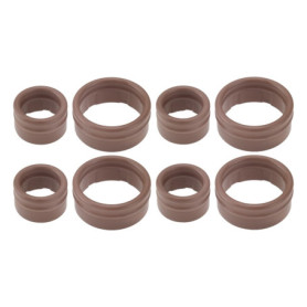 VGOL 8 Pièces Kit de Joints de Climatisation Joint Torique D'étanchéité Joint de Compresseur Diamètre Intérieur 10,6 Mm/17 Mm Co