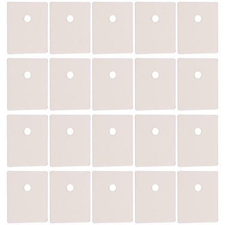 VGOL Lot de 100 Joints Isolants en Mica pour Transistors Et Diodes TO247/TO3P/TO218 20 X 25 X 0,12 Mm