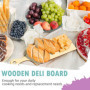 EIAOSI - Mini planche à découper avec métier en bois non traité, mini planches à charcuterie, pagaie blanche, petite planche à d