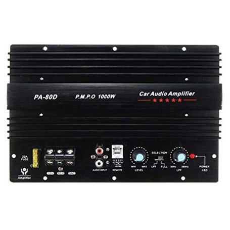 PRATYAHARA 12V 1000W Voiture Audio Haute Puissance Amplificateur Amplificateur Conseil Puissant Caisson de Basses Basse Ampli PA