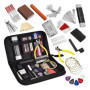 Comphic Kit de 72 accessoires de rechange pour guitare - Outils de réparation et d'entretien - Règle d'action des cordes - Chevi