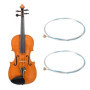 eMagTech Lot de 2 Jeux de Cordes pour Violon (EADG) avec Embouts à Boule Nickelés pour Violons 4/4 3/4 1/2 1/4 Alliage à Noyau e