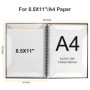 Wernfale Porte-Partitions, Capacité de 60 Pages, Partitions/Support, Adapté Aux Formats Lettre et A4, Rédigeable et Détachable (