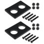 eMagTech 10pcs 6mm Joint de Planche à roulettes Longboard Riser Pads avec Pont Nail Skate Accessoires Réparation Absorption des 
