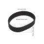 ECSiNG 2pcs Courroie d'entraînement Rabot en Caoutchouc HTD201-3M-14 67 Dents Boucle Fermée CT2610387984 Compatible avec Bosch S