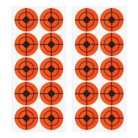 ECSiNG 250pcs 5cm Autocollants de Cibles de Tir Cibles Ronds Auto-adhésifs Autocollant en Papier pour Tir à l'arc Tir Sportif, P