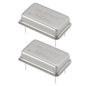 ECSiNG Lot de 2 oscillateurs rectangulaires à cristal 4P 28,37516 MHz compatibles avec Commodore Amiga 500 500 Plus 600 2000 300