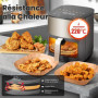 KitchenBoss Papier Cuisson Air Fryer: 100 Pièces Papier Sulfurisé pour Airfryer Carré 20 x 24 cm,Jetable Antiadhésive Papier Cui