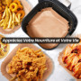 KitchenBoss Papier Cuisson Air Fryer 100 Pièces: Papier Sulfurisé pour Airfryer Carré 20 x 24 cm,Jetable Antiadhésive Papier Cui