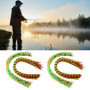 Briny River Lot de 20 Jupes en Silicone de 40 Brins Pièces de Rechange pour Leurres de Pêche à Faire Soi-même Jupe Souple pour L