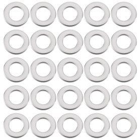 Briny River 200pcs Rondelles Plates en Acier Inoxydable M8 8x12x0,2 Mm pour Télécommandes Voitures Motos Meubles