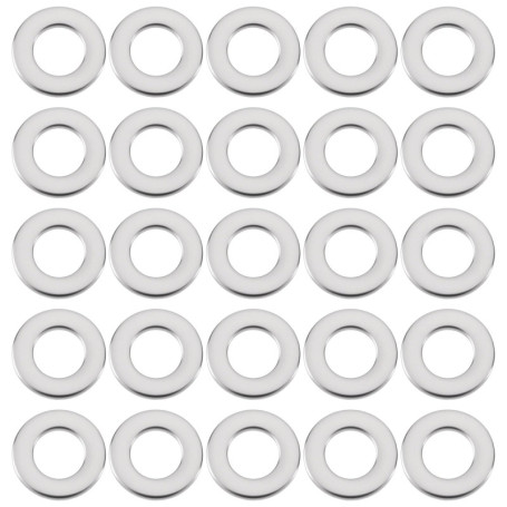 Briny River 200pcs Rondelles Plates en Acier Inoxydable M8 8x12x0,2 Mm pour Télécommandes Voitures Motos Meubles