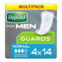 Depend Serviettes pour hommes, capacité d'absorption maximale, protection contre l'incontinence, 56 serviettes (l'emballage peut