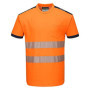 Portwest T181 PW3 T-shirt de Sécurité à Manches Courtes Haute Visibilité Orange/Marine, XXXL