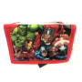 Portefeuille officiel Marvel Avengers pour garçons Hulk Iron Thor à trois volets, Rouge, noir, multicolore, 13CM X 9CM X 1CM, Po
