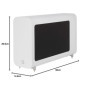 Q ACOUSTICS 3060S Caisson de Basses Actif Blanc Arctique – Type de boîtier : déflecteur Infini, Pilote de 20,3 cm, amplificateur