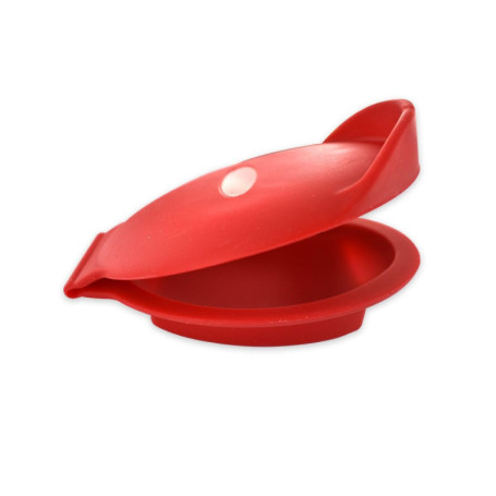 Fackelmann 682231 Cale huîtres en Silicone, cale huître Rouge, Support pour Couper Les huîtres, cale pour Ouvrir Une huître, Sil