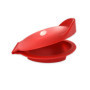 Fackelmann 682231 Cale huîtres en Silicone, cale huître Rouge, Support pour Couper Les huîtres, cale pour Ouvrir Une huître, Sil