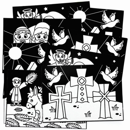 Baker Ross FC508 Lot de 10 images d'art en feutre pour enfants