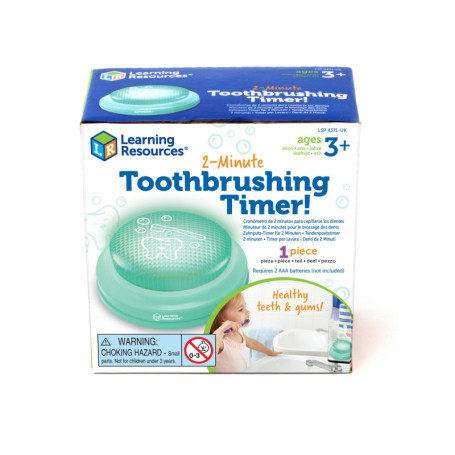 Learning Resources Minuterie de 2 Minutes pour se Laver Les Dents pour Enfants, à partir de 3 Ans