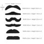 TRIXES Lot de 12 Fausses Moustaches Auto-adhésives Assorties pour déguisement – x6 The Smarty, The Rogue, The Scoundrel, The Cas