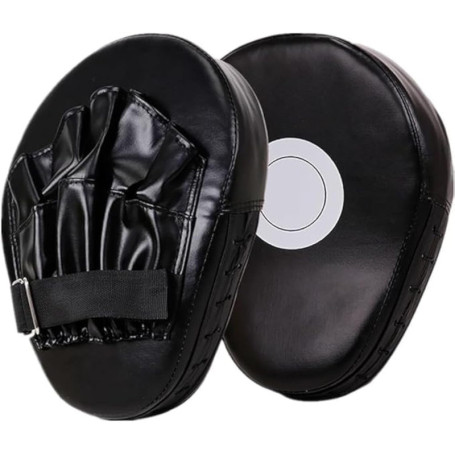 TRIXES Coussinets de Boxe, Gants d'entraînement ciblés pour Kickboxing, Muay Thai, Hommes et Femmes, Noirs