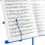 Mad About MA-MS04 Stand de musique pliable - Support de partitions portable et facile à plier avec sac de transport - Bleu