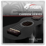 Tiger UAC14-CBN Jeu de cordes pour ukulélé Soprano et Concert Ukes Noir