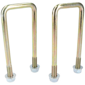 M10 50mm x 130mm boulon en U/N-Bolt pour remorque 1 paire avec des écrous UBR07 HAUTE RÉSISTANCE