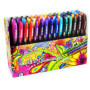 ZEBRA Doodler'z Lot de 60 stylos à encre gel 1,0 mm Couleurs tendance, pailletées, fluo et pastel