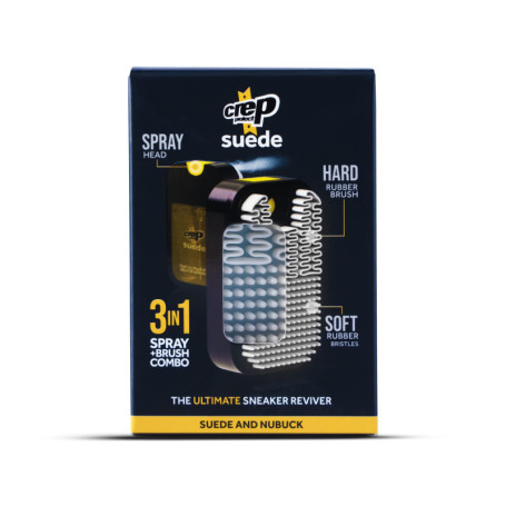 Crep Protect Suede Reviver - Nettoyant pour Chaussures en Suède, Conditionneur & Brosse pour Suède & Nubuck - Restaure la Vitali