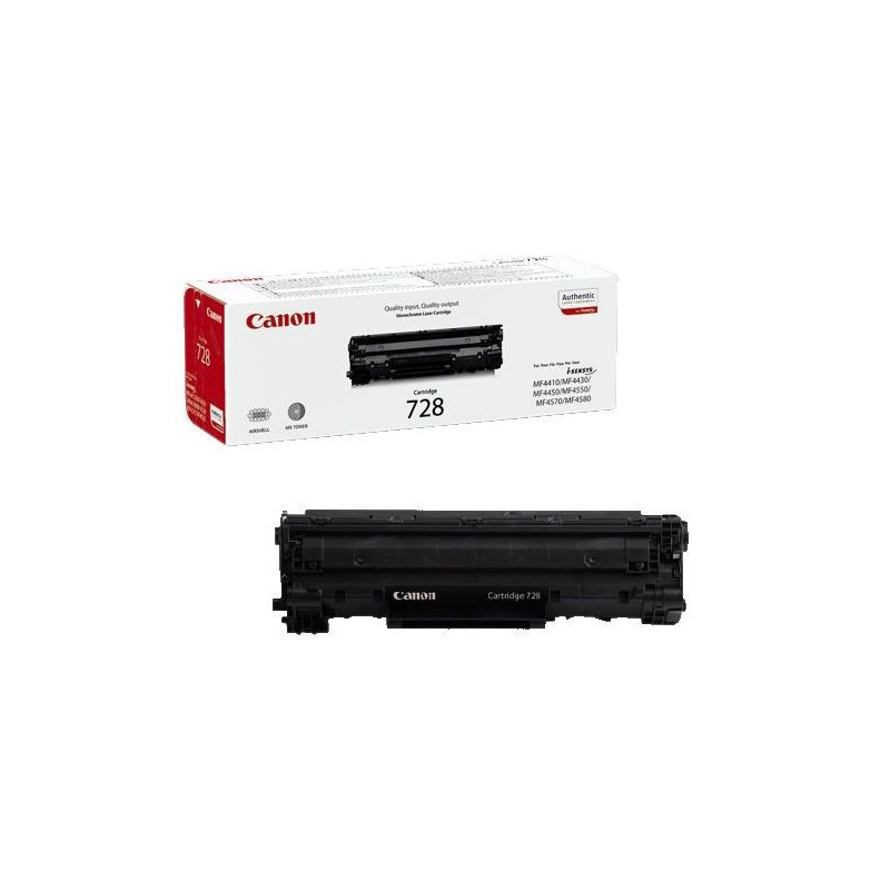 Cartouche de toner Canon 728 Noir pour ImageCLASS MF4750 - Rendement 2100 pages