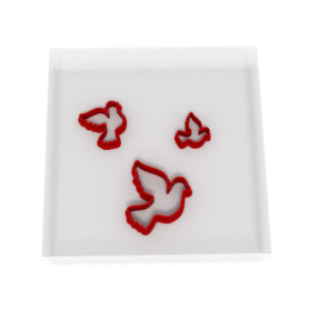 Custom Cutters Lot de 3 emporte-pièces en forme de colombe (1,5 cm, 2 cm, 3 cm) – Emballage recyclable