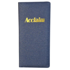 Acclaim Support rigide pour cartes de score de bowling avec clip à ressort et boucle pour stylo - 23 cm x 11 cm - Noir