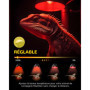 GlowUp E27 Reptile Ampoules Chauffantes 50W, Dimmable Rétro Éclairage Infrarouge Lampe De Chaleur Ampoule Spot Basking Pour Drag