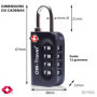 OW-Travel Cadenas TSA pour Valise. Cadenas Code 4 Chiffres Antivol pour Bagages Casier Rangement Tente Camping. TSA Bagages Comb