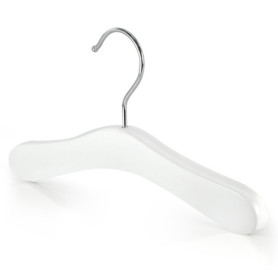 Hangerworld Lot de 12 Cintres en Bois Blanc pour Bébés - 25 cm