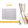 Artme Panneaux en toile/Panneaux 20pk - 15x20,20x20,30x30,24x30,30x40cm Tailles assorties / 280GSM / 100% Coton/Blank/Triple app