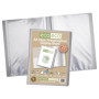 eco-eco Lot de 4 porte-vues transparents avec pochettes en plastique Format A5 50% recyclé 20 pochettes