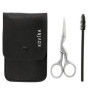 Kovira Kit Sourcil Ciseaux Sourcils et Brosse Sourcils pour Tailler et Façonner - Ciseaux a Sourcils 8,9 cm au Total - Lames Aff