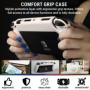 Orzly Kit accessoires pour Nintendo Switch Oled Accessories Essentials Pack Étui et protecteur d'écran Comfort Grip Cover Câble 